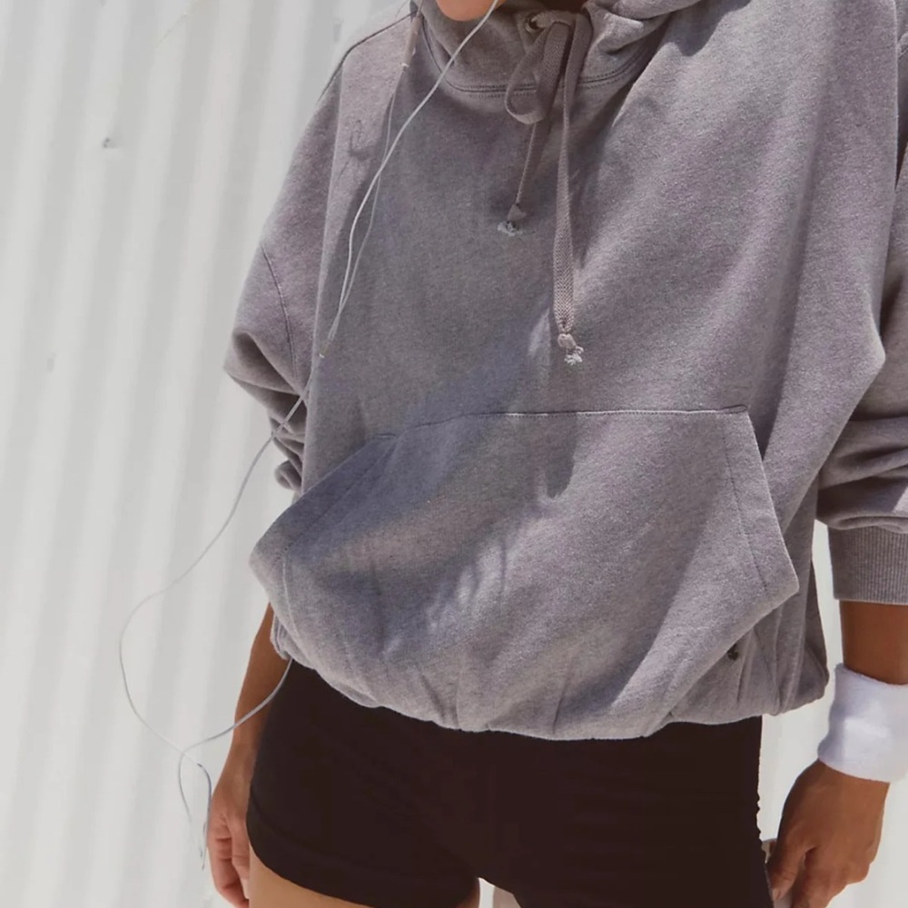 NWT Free People Movement Day Off Gray Hoodie